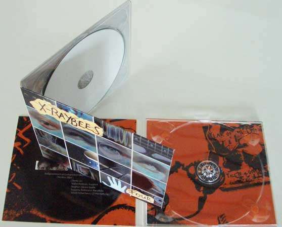 CD Digipack Druck mit 1 eingeklebter CD Digitray farblos